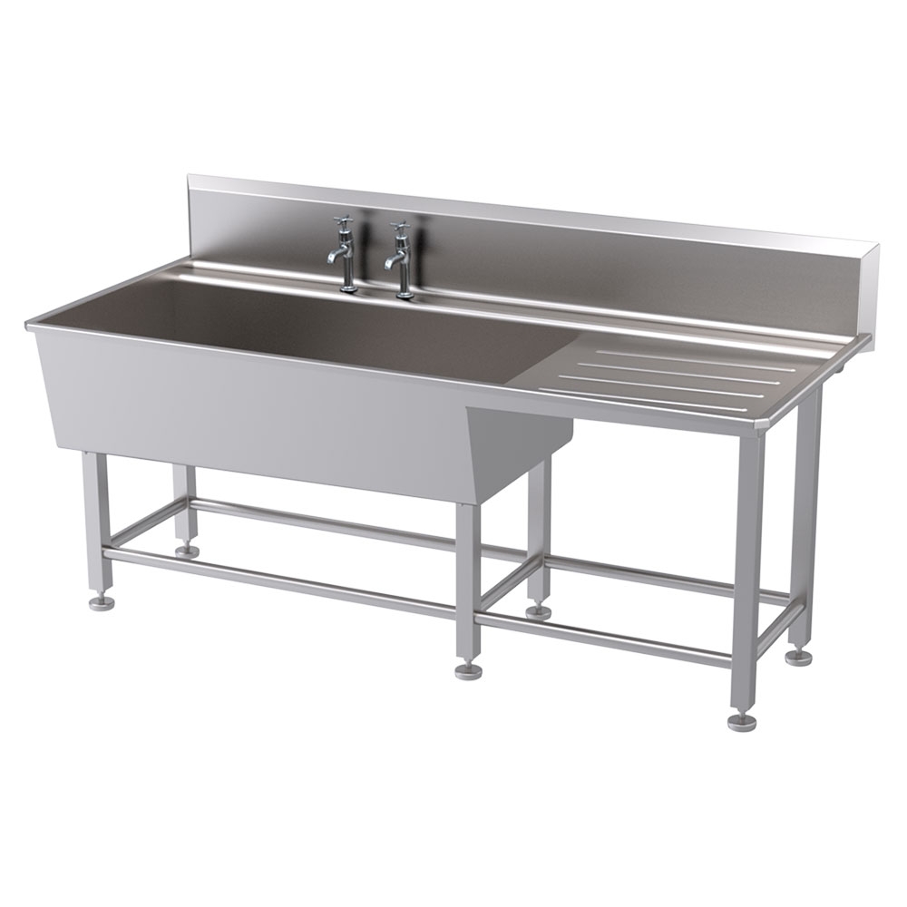 Single bowl single drainer stainless steel belfast sink