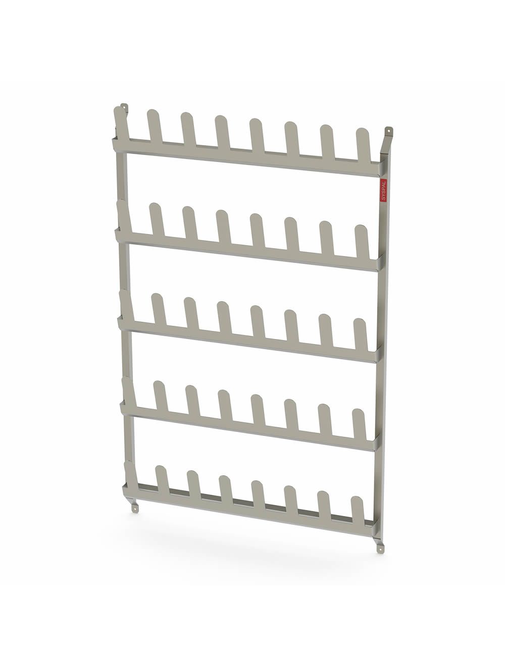 Stainless steel wall mounted shoe rack