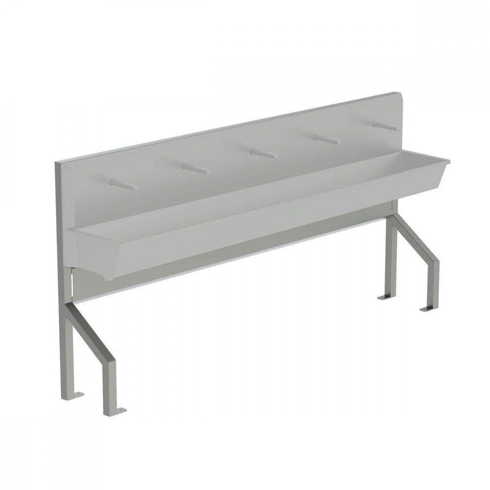 Stainless steel single sided sink frame