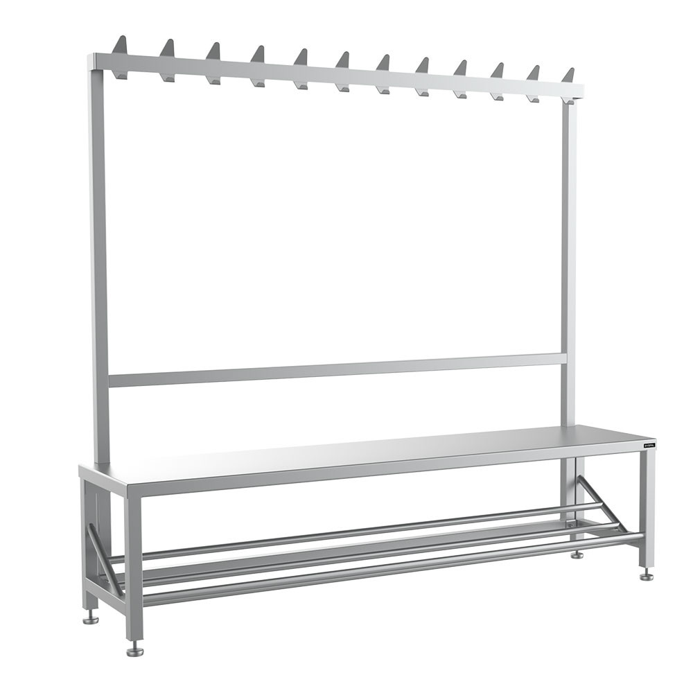 Single Sided Bench with Twelve Hooks