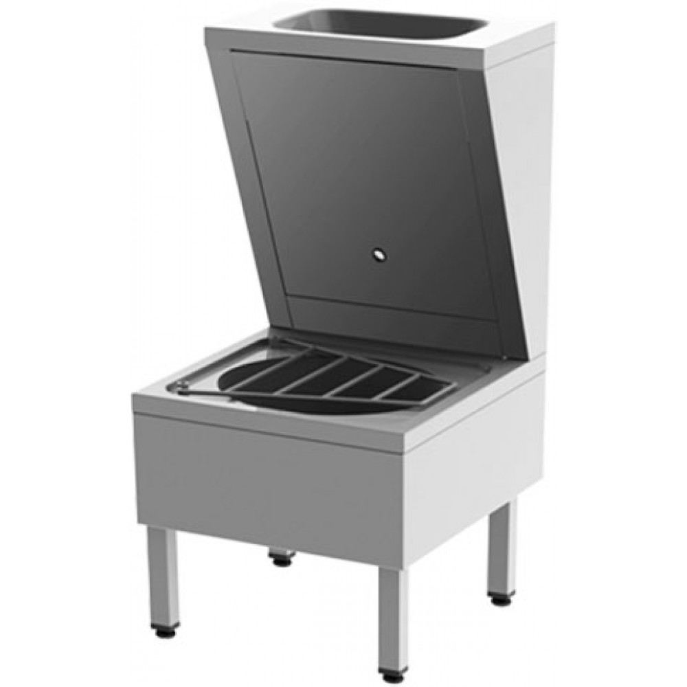 Stainless steel janitorial sink