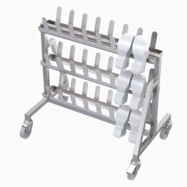 Mobile Double Sided Shoe Rack