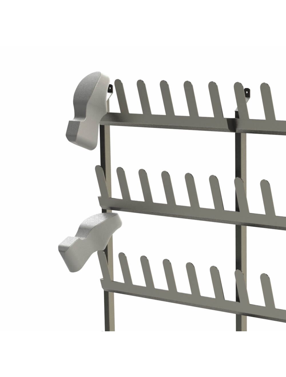 Stainless steel wall mounted shoe rack